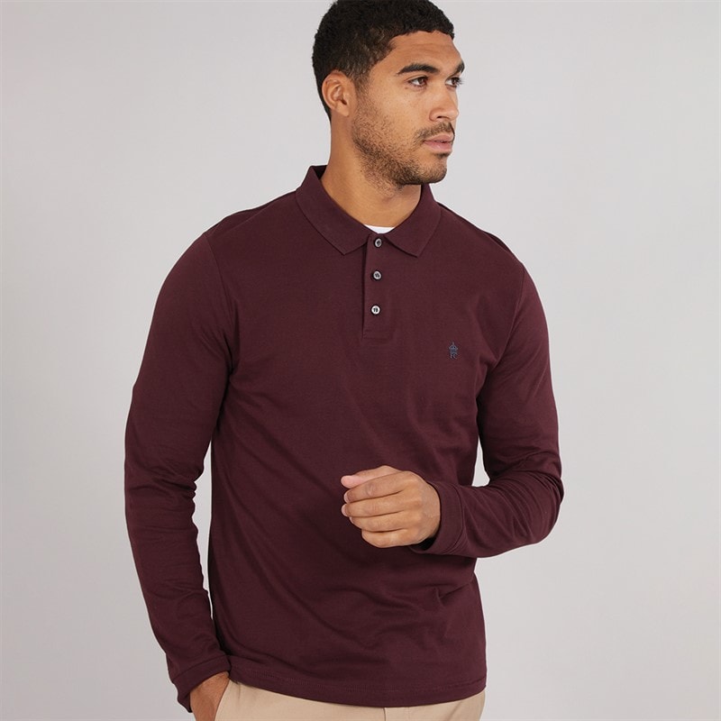 French Connection Herre L/S J Polo Skjorte Chateaux/Marine