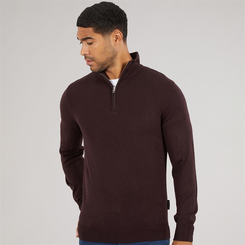 French Connection Herre Cash Halv Lynlås Sweater Chateaux