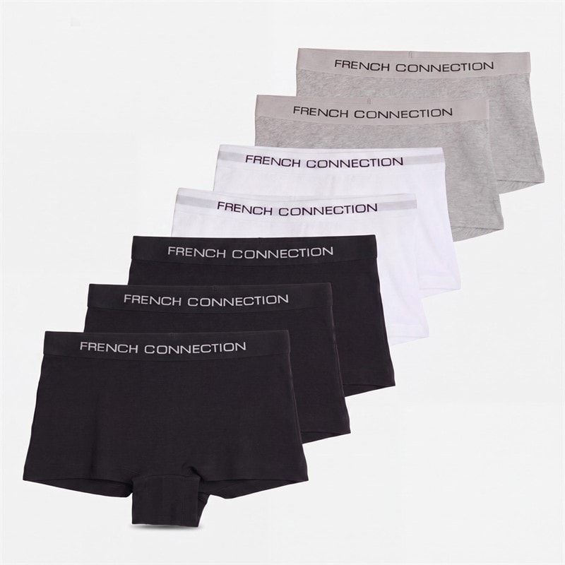 French Connection Dame syv pak korte trusser Multi 1