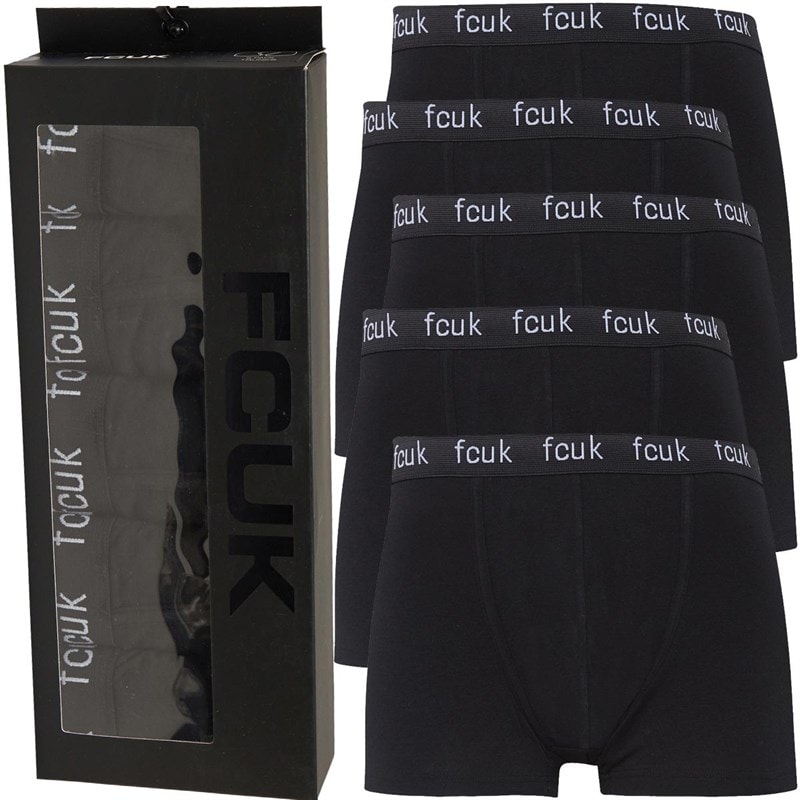 French Connection Herre FCUK Fem-pak Boxers FCUK 2 Sort