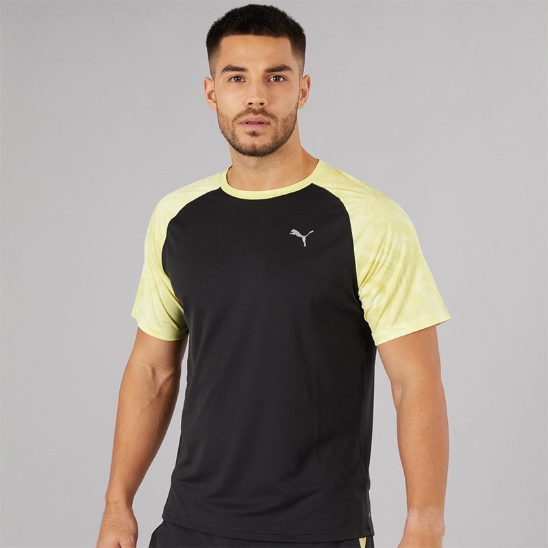 Puma Herre Run Velocity Marmor Løbe Top Sort/Gul