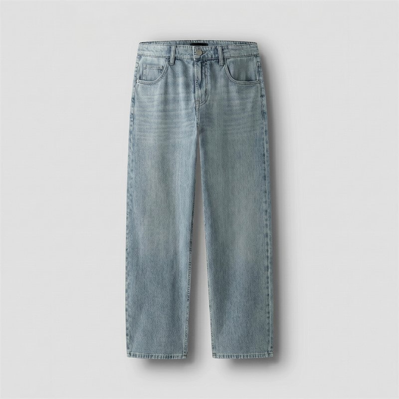 LMTD Drenge Bex Ekstra Løs Pasform Jeans Light Blue Denim