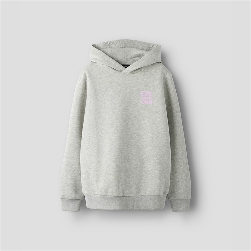 LMTD Drenge Ramen Hættetrøje Light Grey Melange