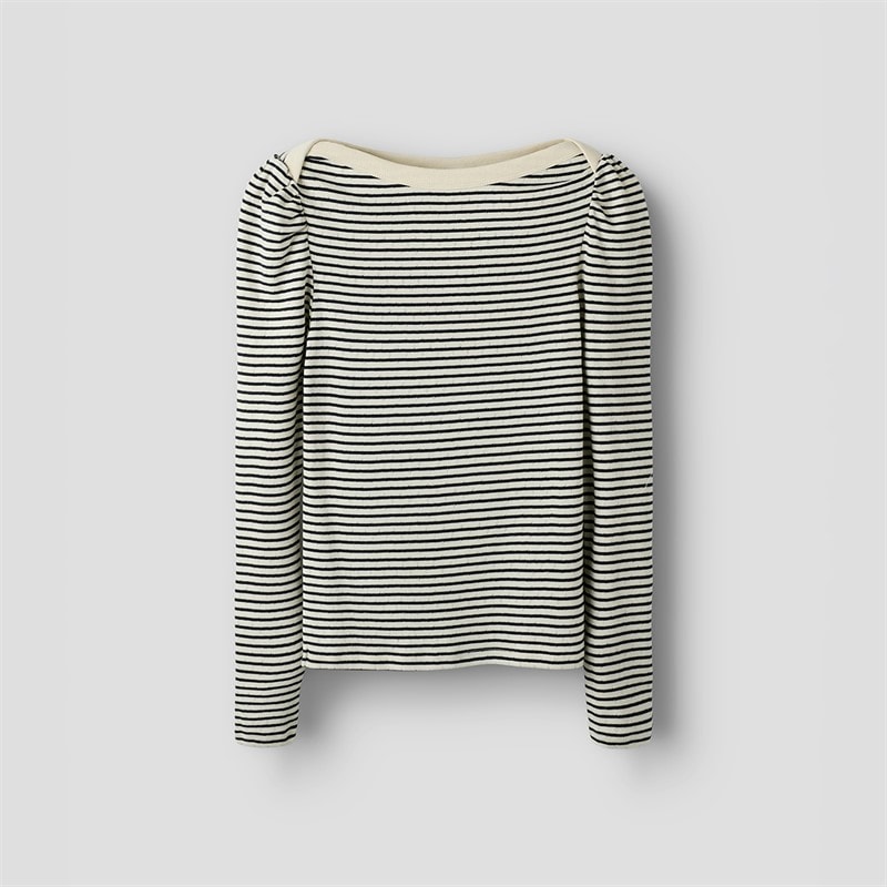 LMTD Piger Seher Langærmet Bådhals Top Navy Blazer