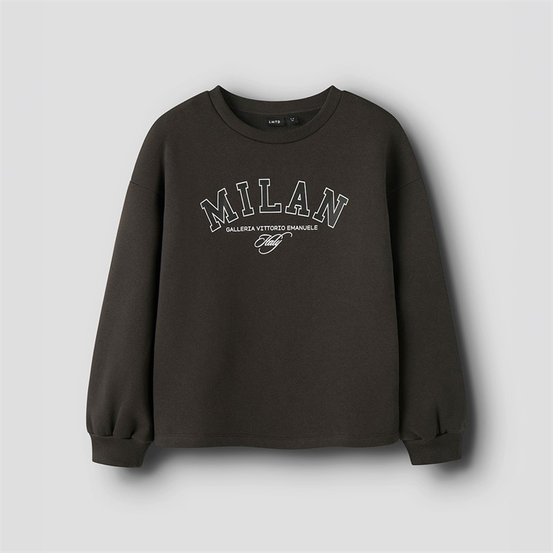LMTD Piger Faris O-hals sweatshirt Black Coffee