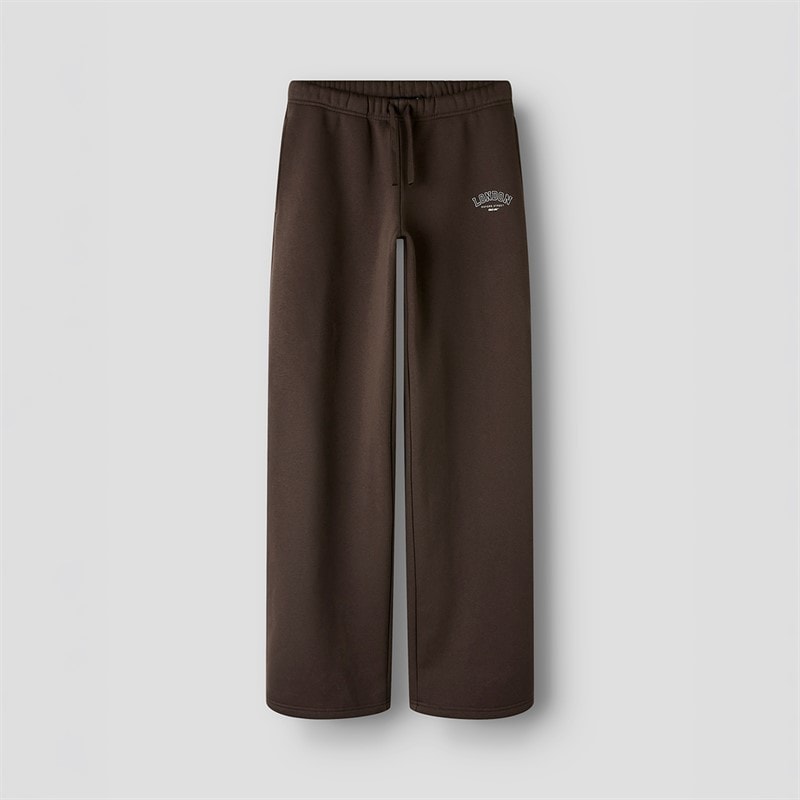 LMTD Piger Faris Wide Leg Joggers Chocolate Brown