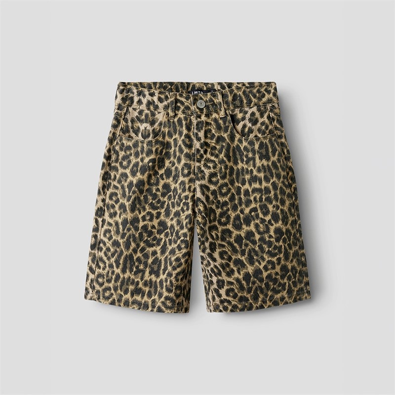 LMTD Piger Leo Bermuda Shorts Silver Mink
