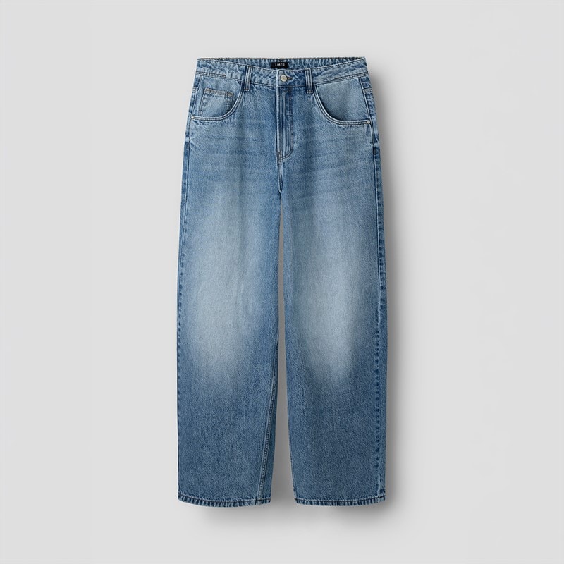 LMTD Drenge Birm Skate Løs Pasform Jeans Mellemblå denim