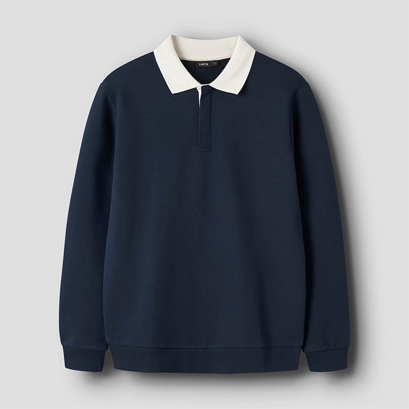 LMTD Drenge Ross Polo Sweatshirt Navy blazer