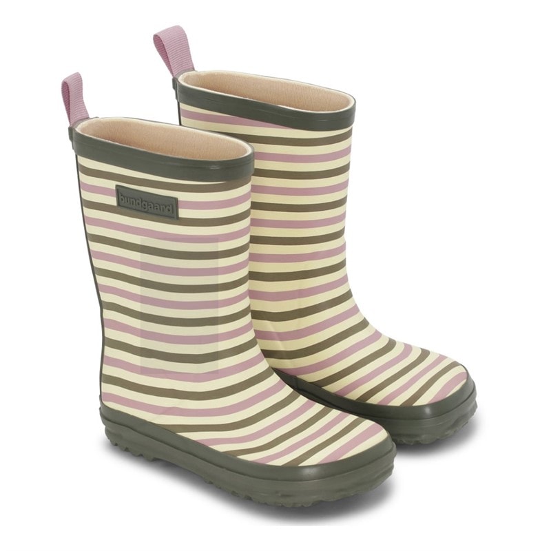 Bundgaard Børne Bungaard Charly Høj Gummistøvler Peony Stripe