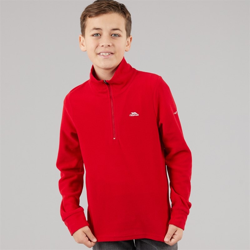 Trespass Drenge Masonville Fleece Rød