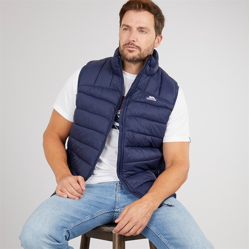 Trespass Herre Fergal Micro Polstret Vest Navy