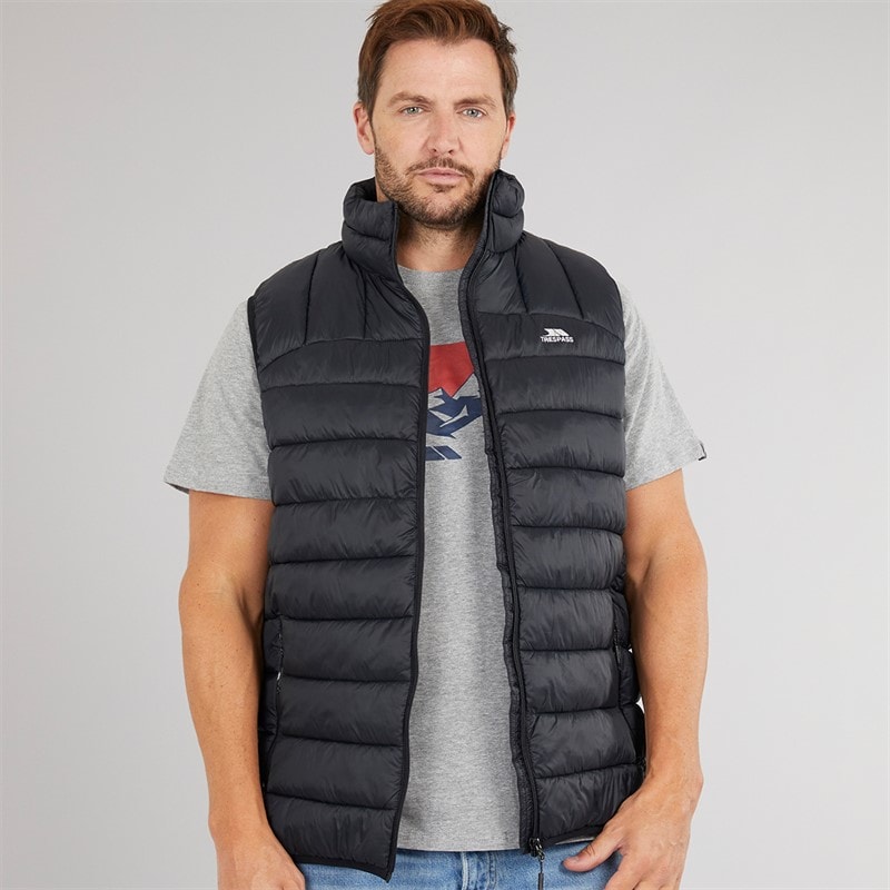 Trespass Herre Fergal Micro Polstret Vest Sort
