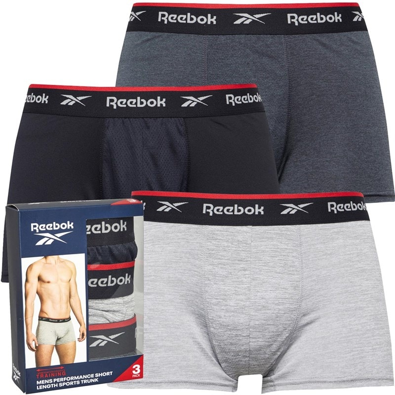 Reebok Herrer Redgrave Performance Tre Pack Boksershorts Sort