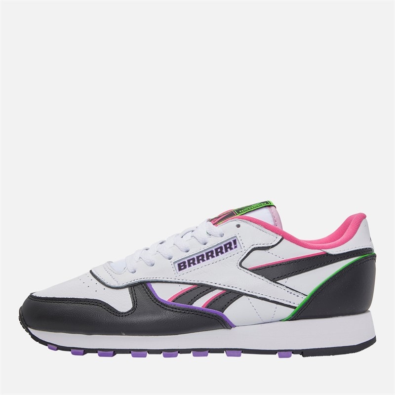 Reebok X Anuel AA Klassiske Læder 'Soy Leyenda' Træningssko Sort/Hvid/Pink