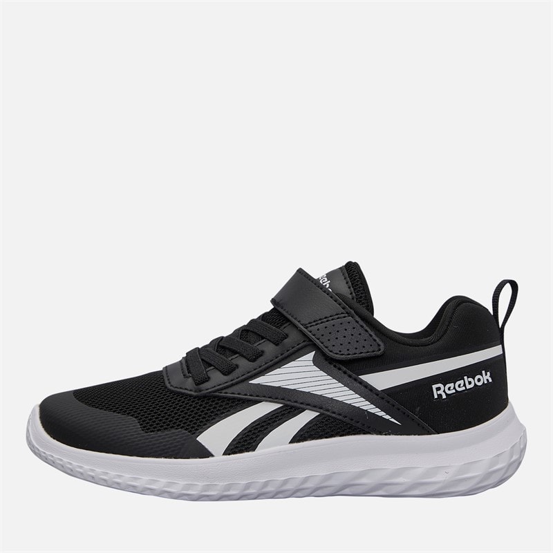 Reebok Børn Rush Runner 5 Elastiske Snørebånd Og Toprem Neutrale Løbesko Sort/Sort/Hvid