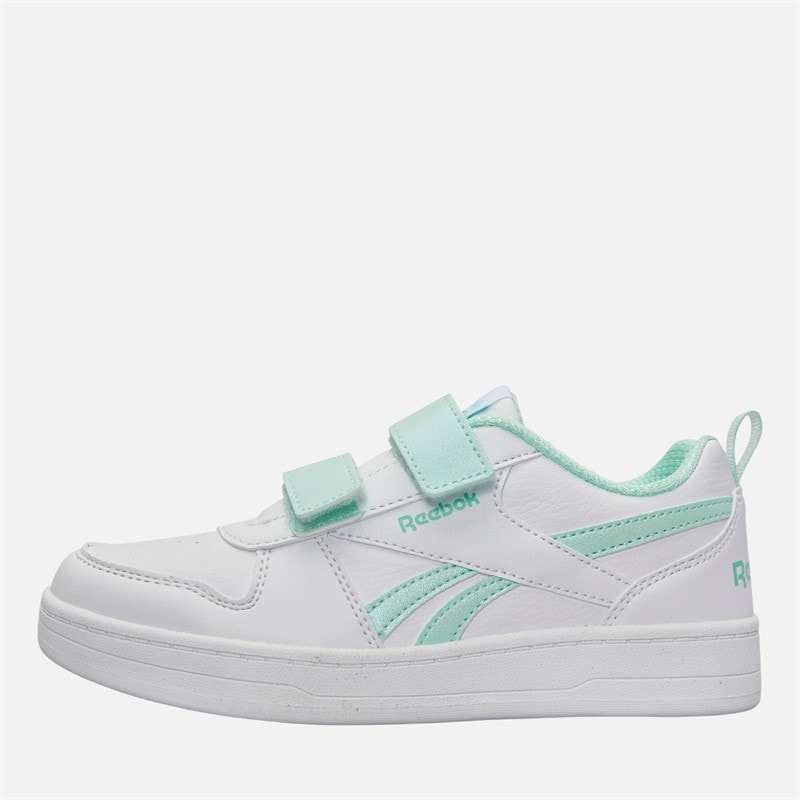 Reebok Piger Royal Prime 2.0 To Rem Krog Og Løkke Træningssko Hvid/Hvid/Glitch Aqua