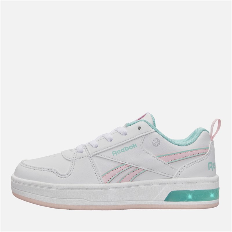 Reebok Piger Royal Prime Step N Flash Træningssko Hvid/Frosted Berry/Glitch Aqua