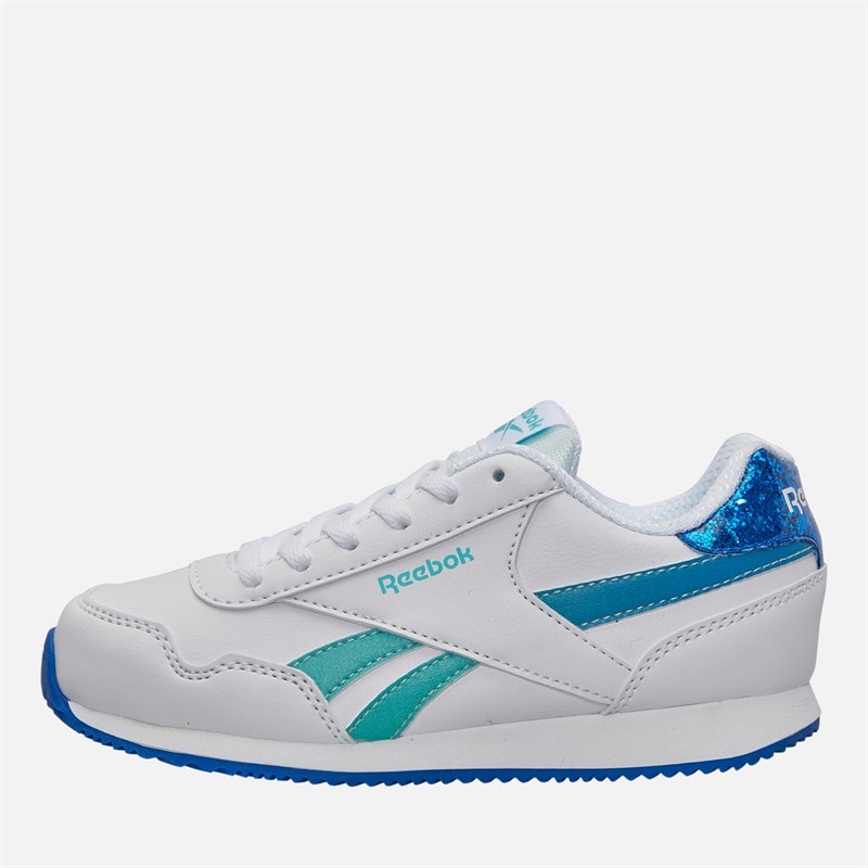 Reebok Piger Royal Classic Jog 3.0 Træningssko Hvid/Aqua/Optimum Blue