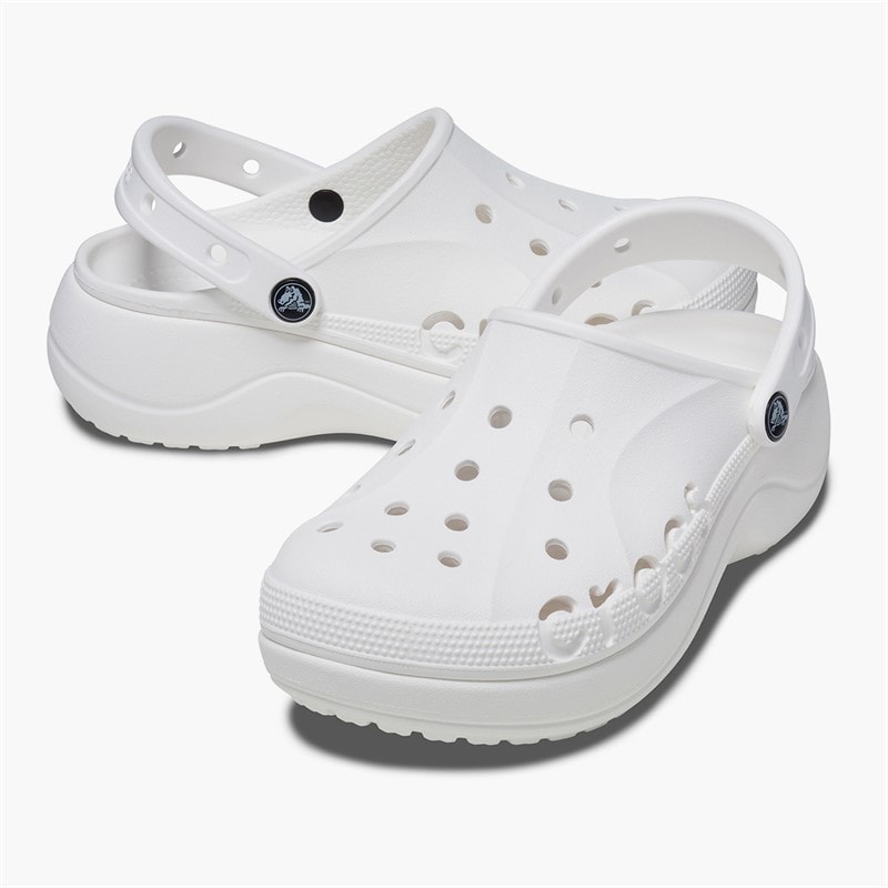 Crocs Dame Baya Platform Sko Hvid