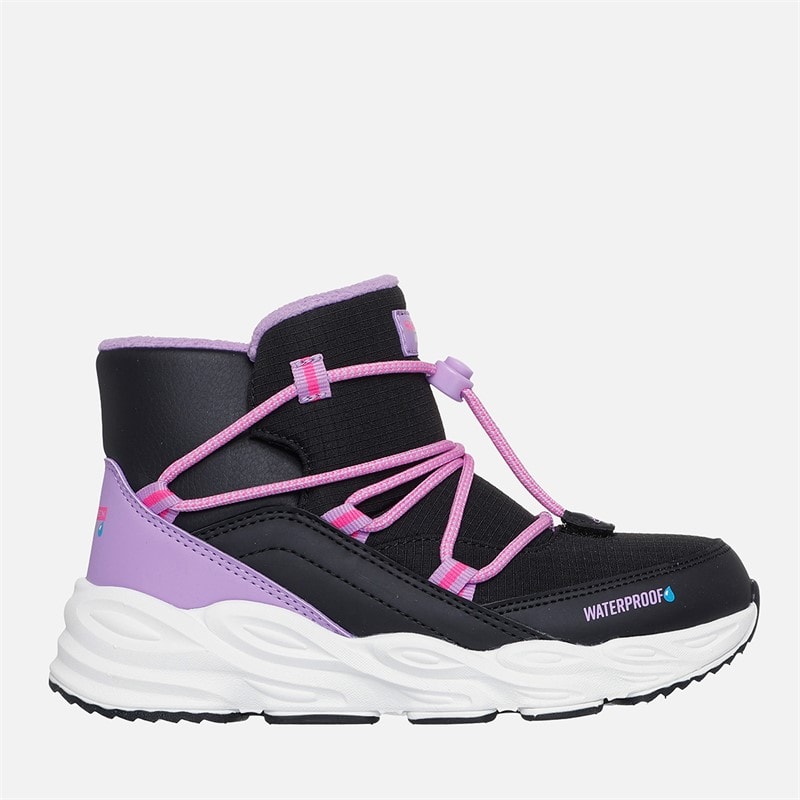 SKECHERS Piger Turbo Tread Vandtætte Slip Ins Sneakers Sort