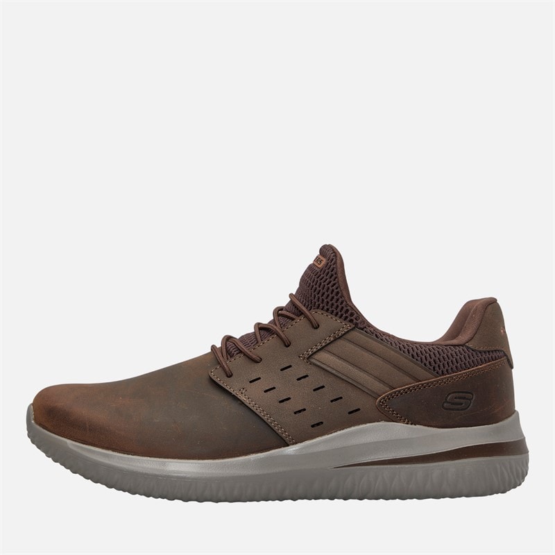 SKECHERS Herre Delson 3.0 Ezra Sko Dark Brown