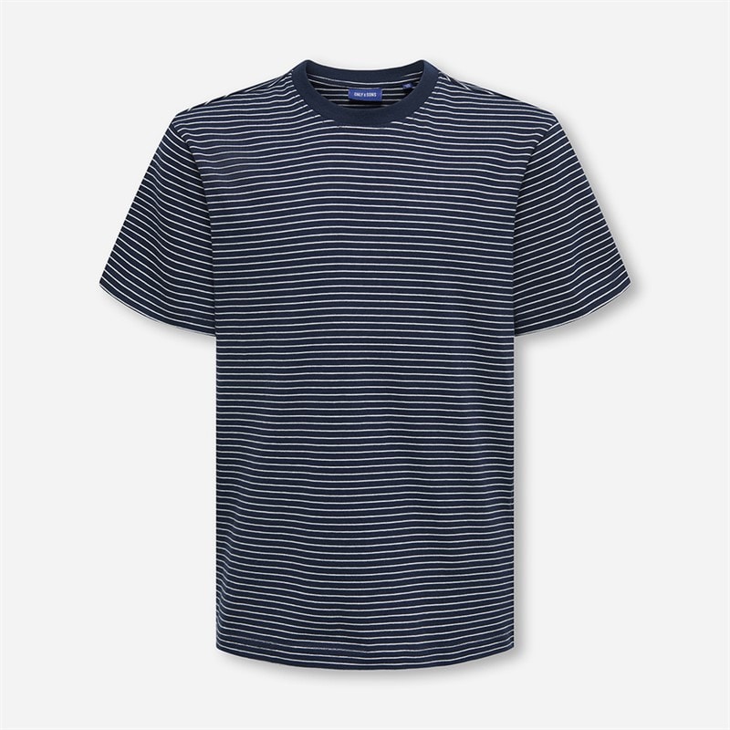 ONLY & SONS Drenge Fred Liv T Shirt Navy Blazer