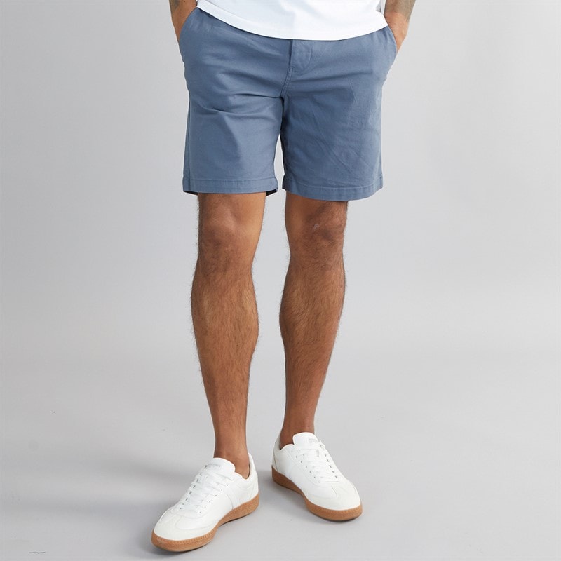 THREADBARE Herre Wests Chino Shorts Misty Blue