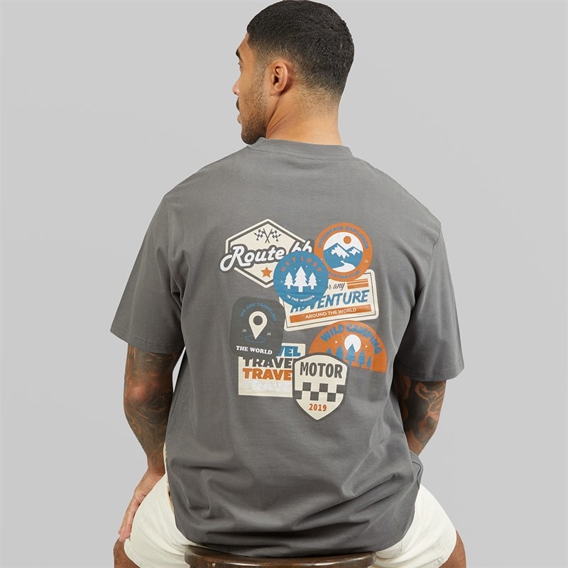 THREADBARE Herre Nol T-shirt Slate