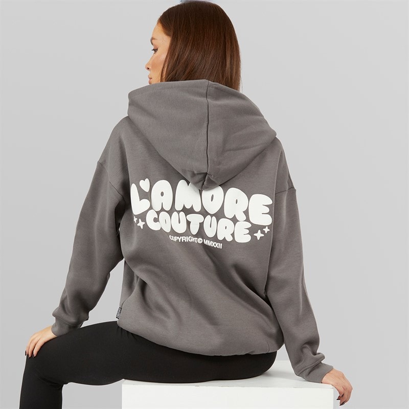 L'amore Couture Dame Lamore Couture Leisure Hættetrøjer Grå