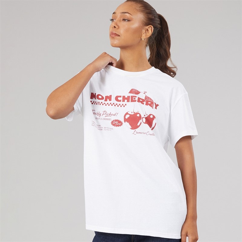 L'amore Couture Dame Posey T Shirt Hvid