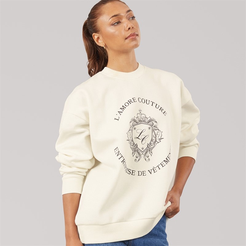 L'amore Couture Dame Genevra Sweatshirt Cream