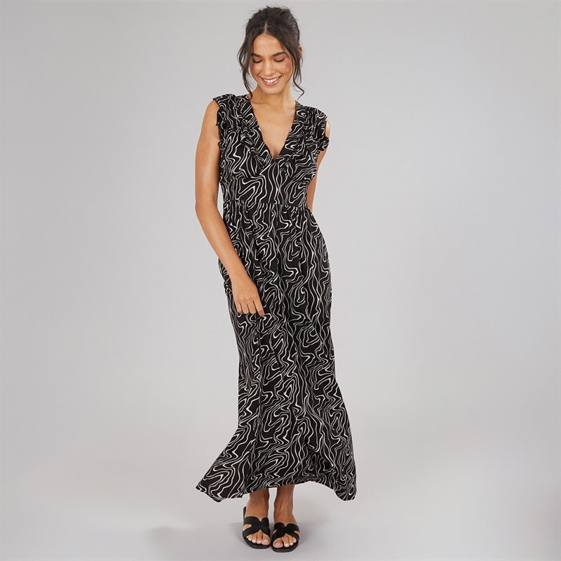 Vero Moda Dame Easy Joy Maxi Kjole Sort