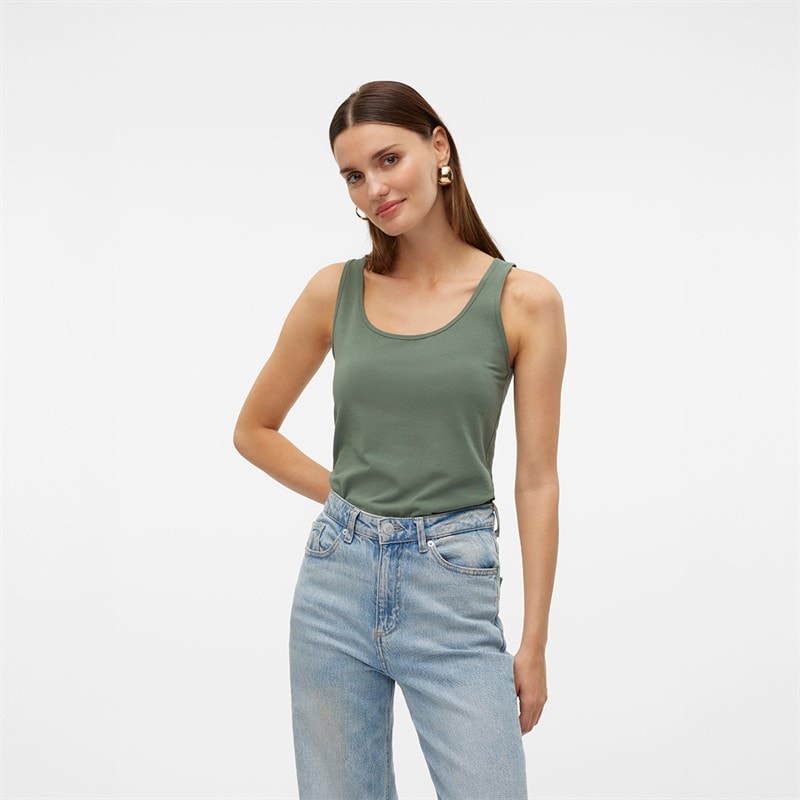 Vero Moda Dame Lulu Lang Tanktop Laurbærkrans