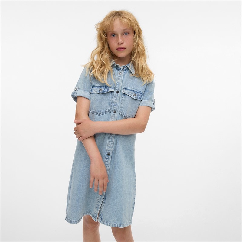 Vero Moda Piger Daisy Vide Ben Jeans Lyseblå denim