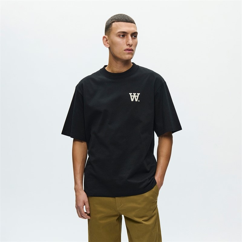 Wood Wood Herre Liam T-shirt Sort