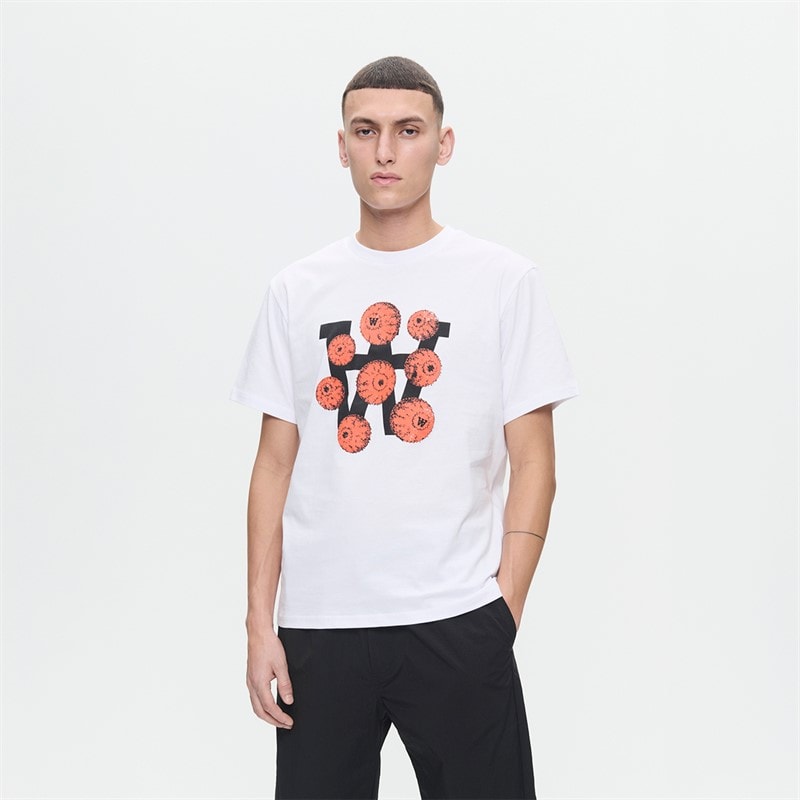 Wood Wood Herre Ace Eyes T-shirt Hvid