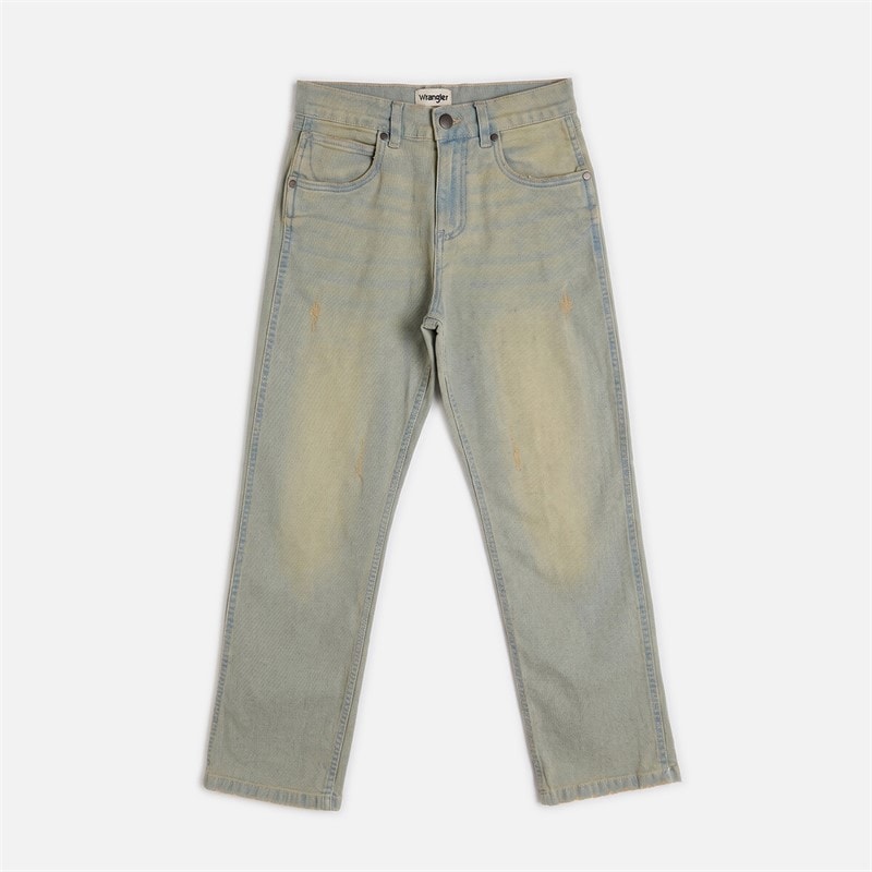 Wrangler Drenge Greensboro Straight Fit Jeans Trail Wash