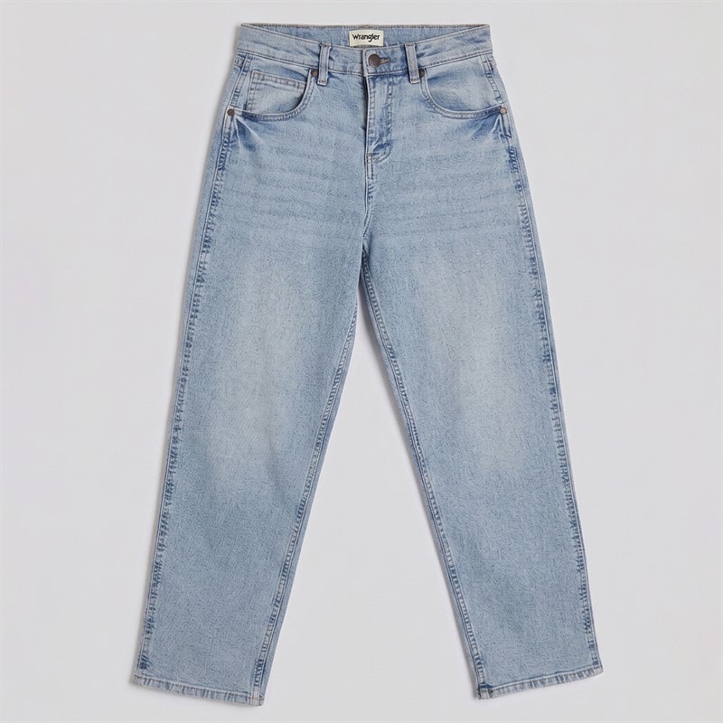 Wrangler Drenge Frontier Afslappet Pasform Jeans Bleach Wash