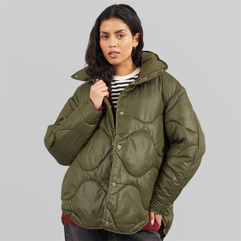 JJXX Dame Stella Skinnende Quiltet Jakke Grape Leaf