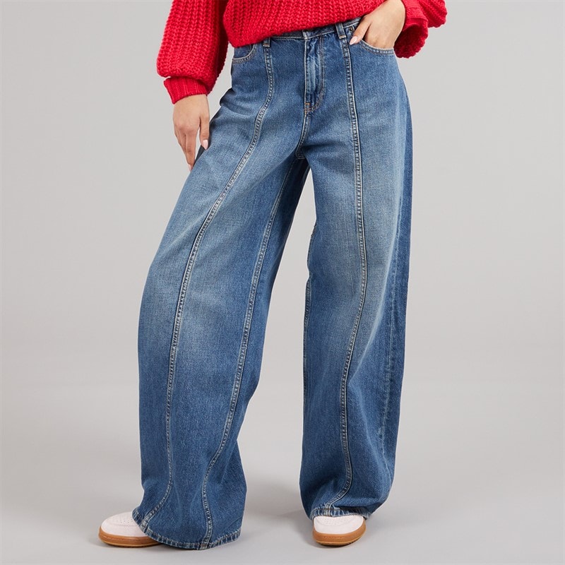 JJXX Dame Tokyo Wide Jeans R282 Medium Blue Denim
