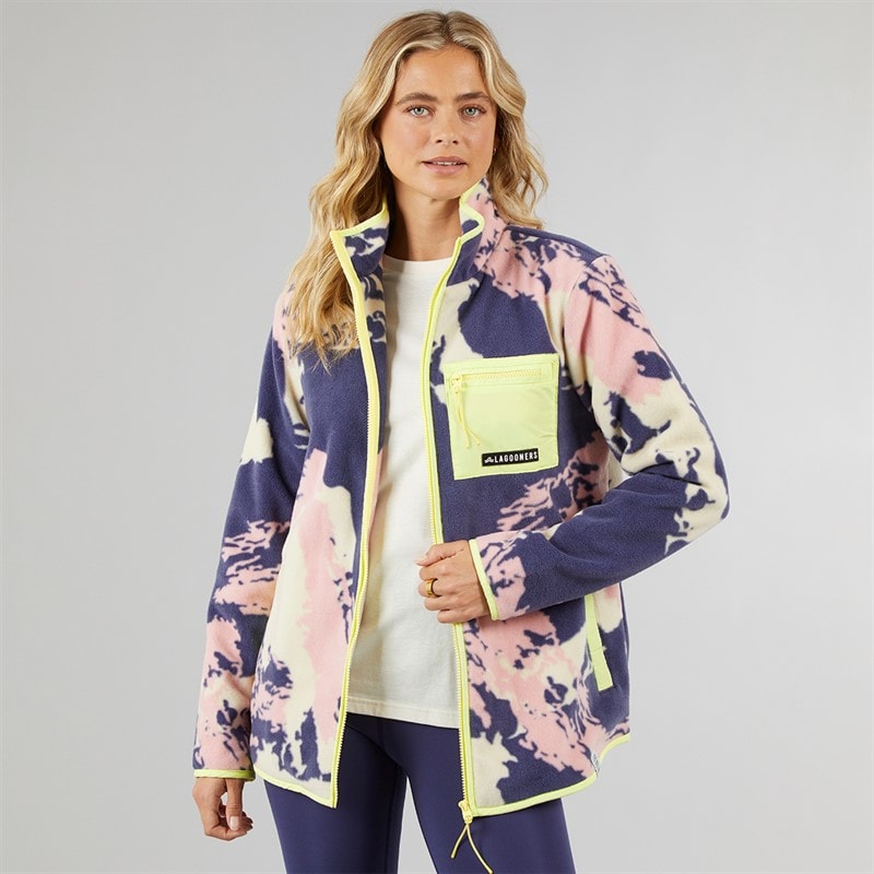 Lagooners Dame Lake District Lyn Gennem Fleece Jakke Multi