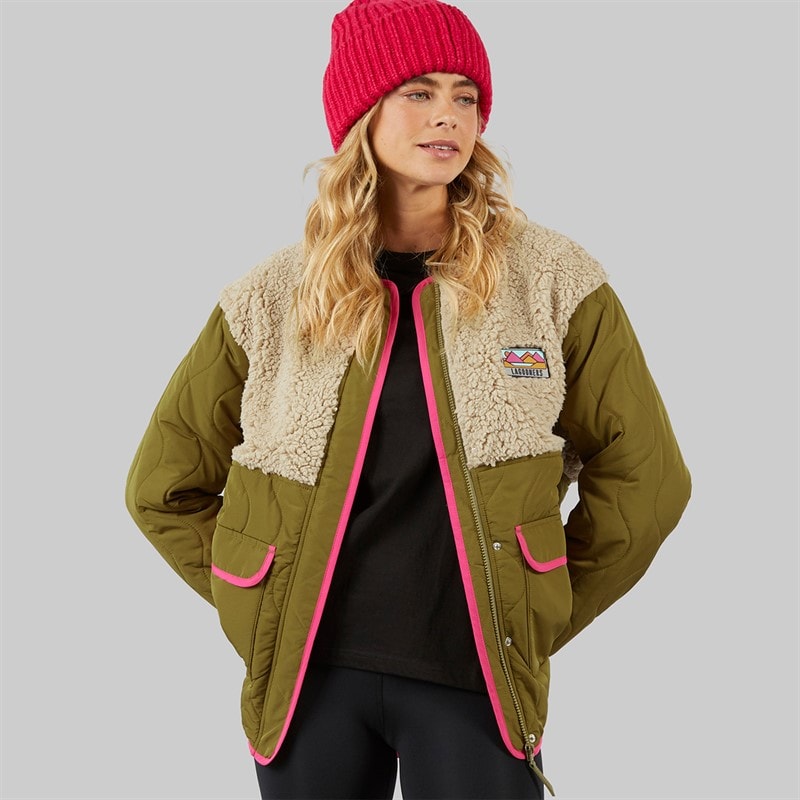 Lagooners Dame Chatsworth Bomberjakke Khaki