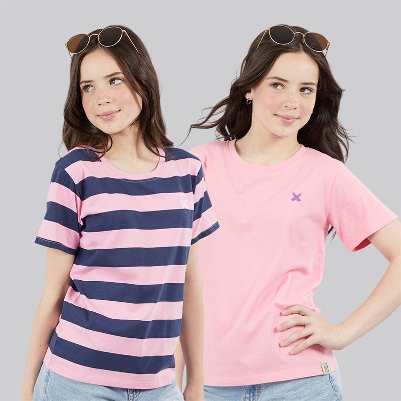 Lagooners Piger Mælkebøtte To Pak T Shirts Pink