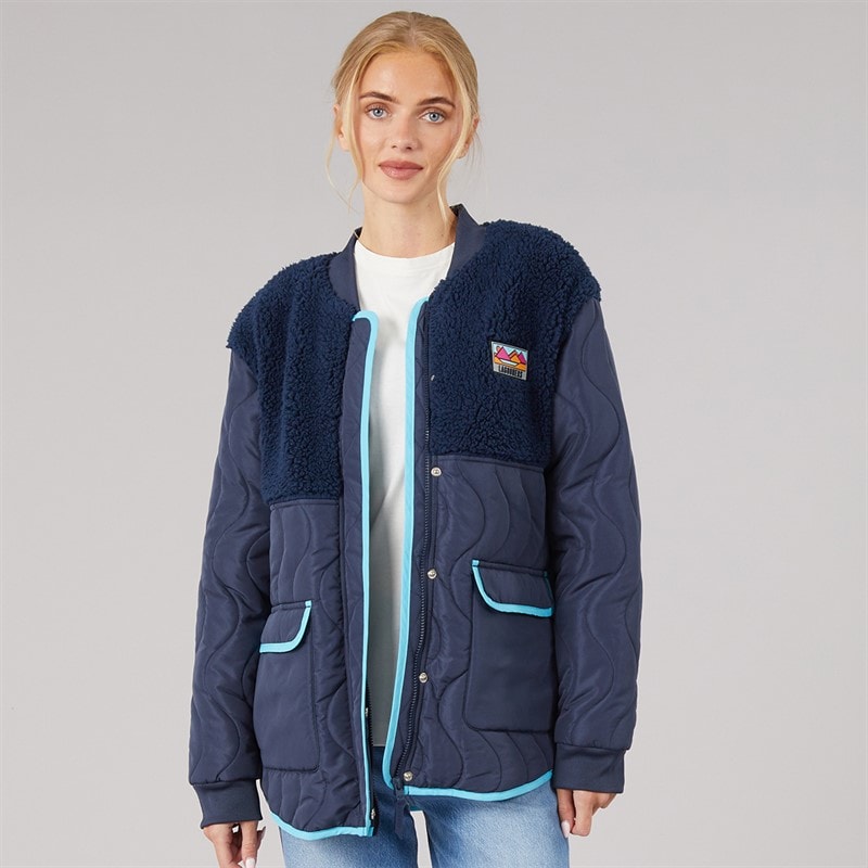 Lagooners Dame Chatsworth Bomber Jakke Marineblå