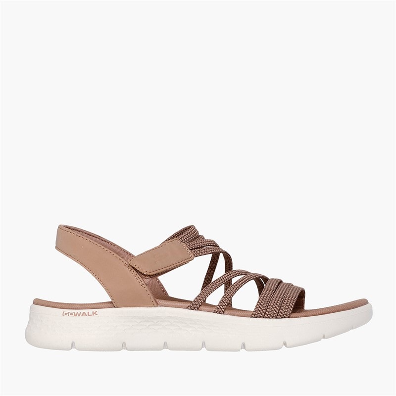 SKECHERS Dame Go Walk Flex Sandaler Natural
