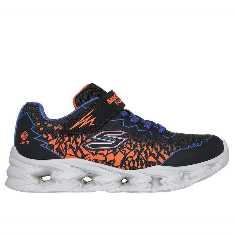 SKECHERS Junior Drenge S Lights Vortex 2.0 Zorento træningssko Sort
